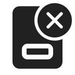 Document Footer Remove SVG Icon
